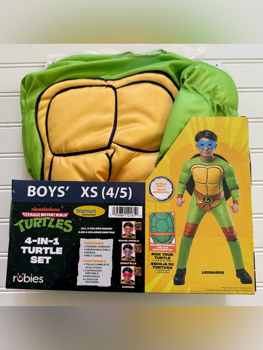 NEW! Nickelodeon Teenage Mutant Ninja Turtles Halloween Costume Size XS (4/5)